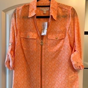 Blouse three-quarter length sleeve or long sleeve